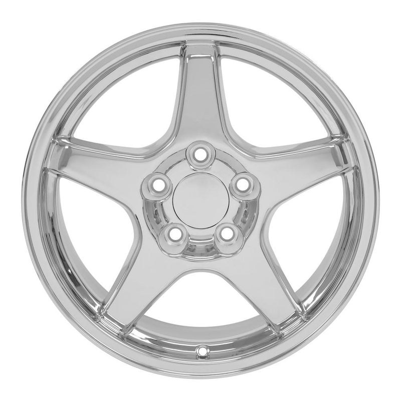 Wheel 17in Replica CV01 fits Chevrolet Corvette ZR1 17x9.5 Chrome