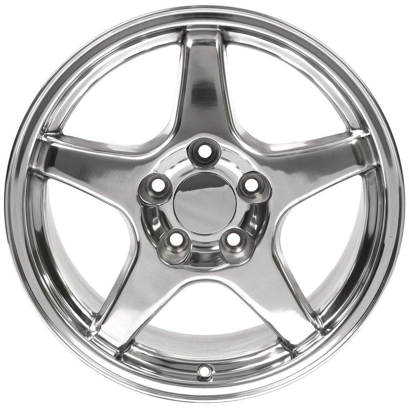Wheel 17in Replica CV01 fits Chevrolet Corvette ZR1 17x9.5 Polished