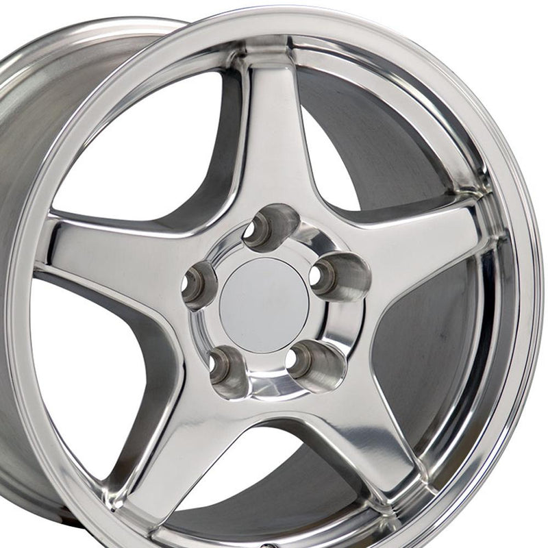 Wheel 17in Replica CV01 fits Chevrolet Corvette ZR1 17x9.5 Polished