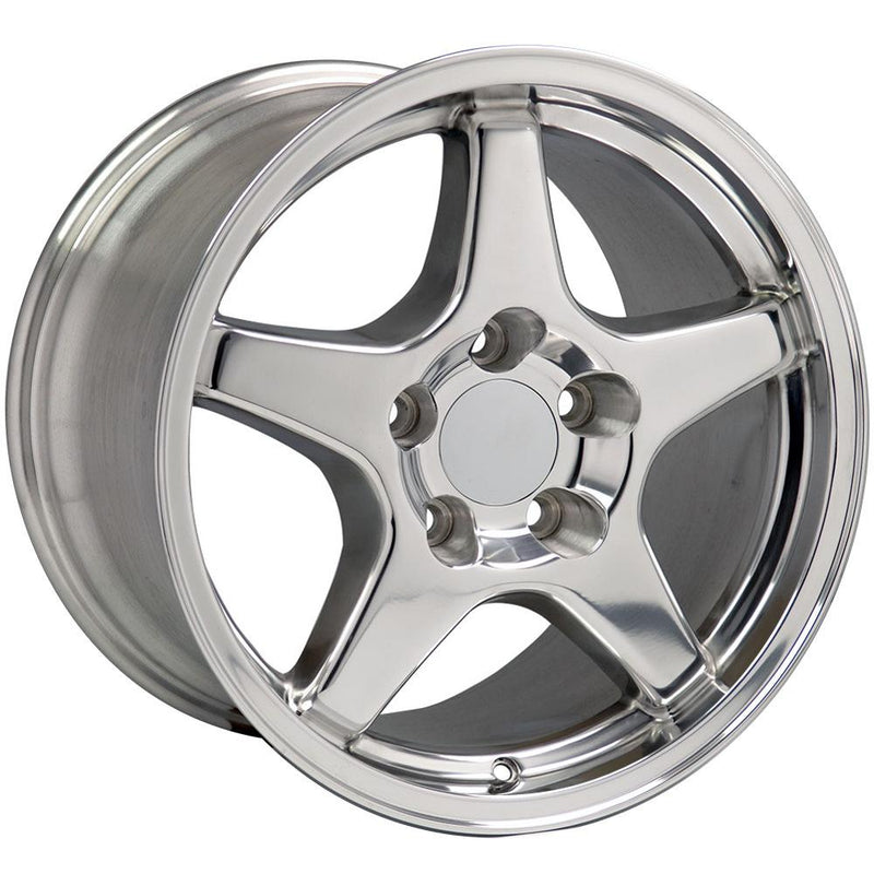 Wheel 17in Replica CV01 fits Chevrolet Corvette ZR1 17x9.5 Polished
