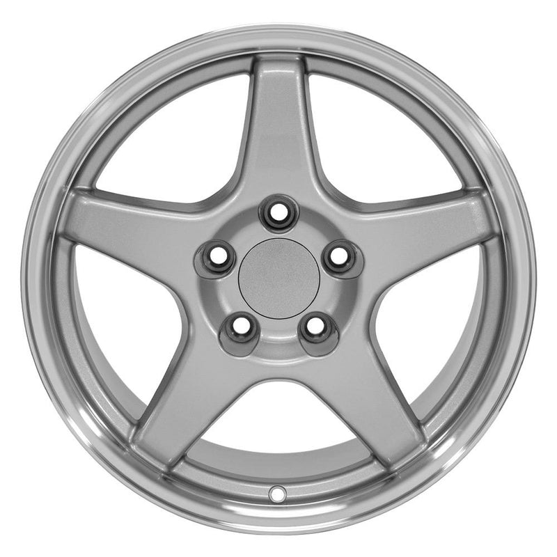 Wheel 17in Replica CV01 fits Chevrolet Corvette ZR1 17x9.5 Silver