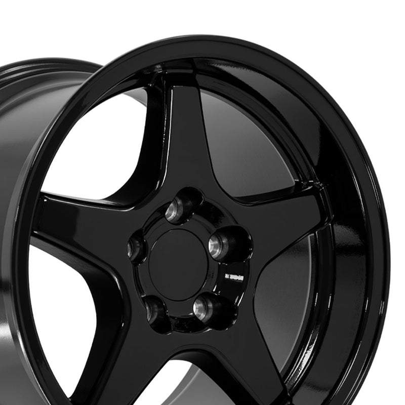 Wheel 17in Replica CV01 fits Chevrolet Corvette ZR1 17x11 Gloss Black