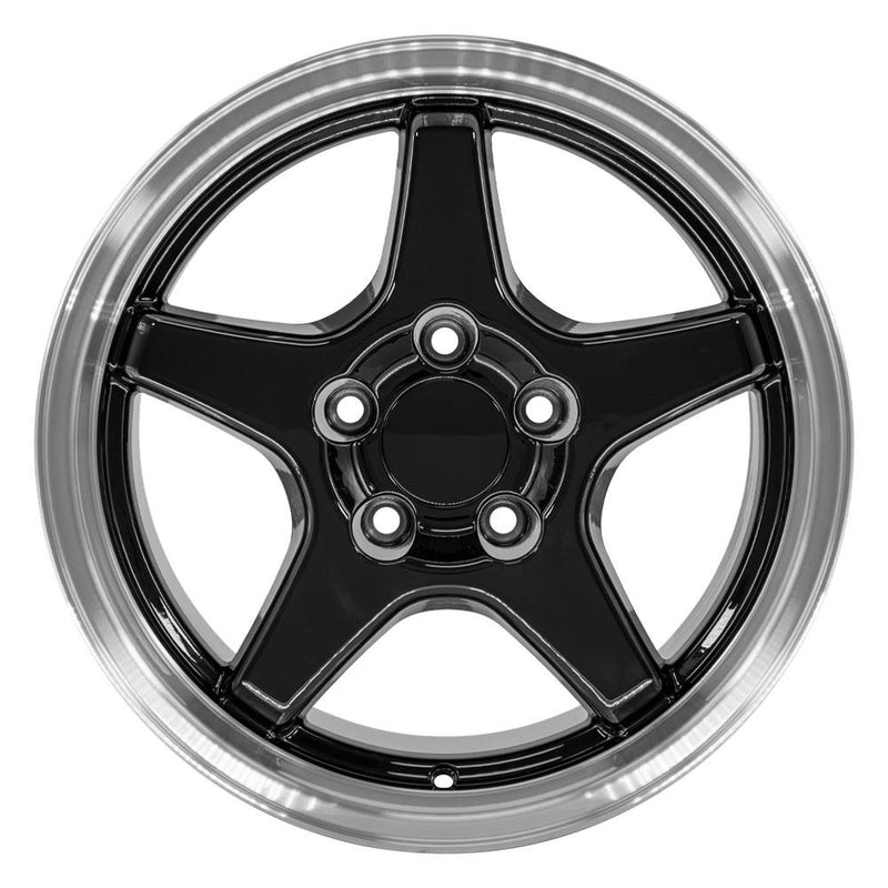 Wheel 17in Replica CV01 fits Chevrolet Corvette ZR1 17x11 Black