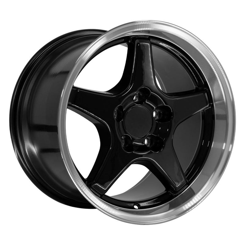 Wheel 17in Replica CV01 fits Chevrolet Corvette ZR1 17x11 Black