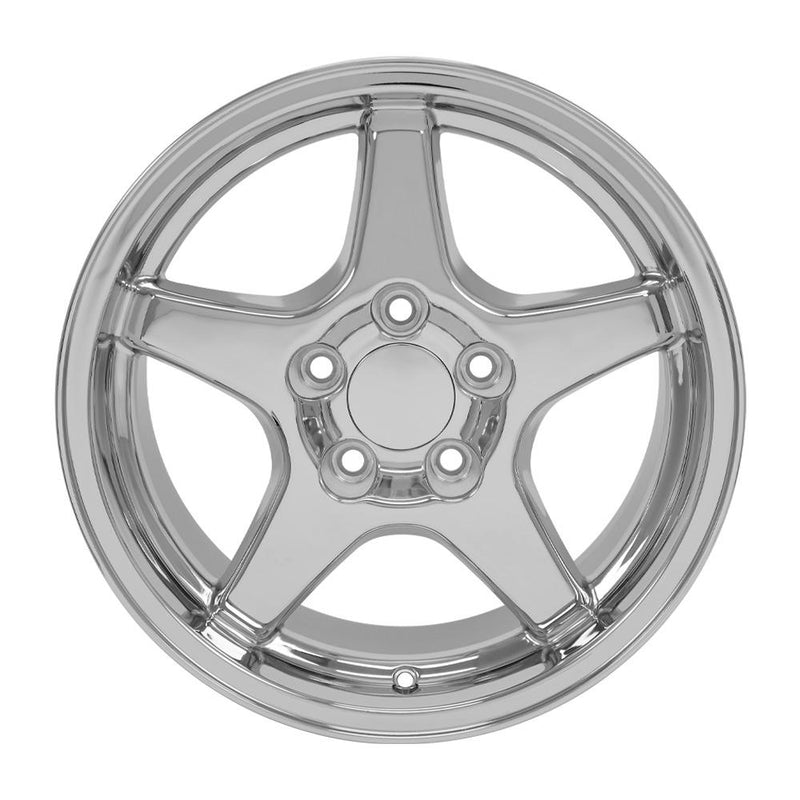 Wheel 17in Replica CV01 fits Chevrolet Corvette ZR1 17x11 Chrome