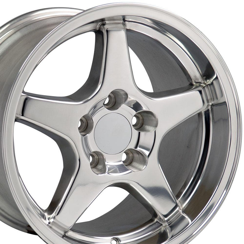 Wheel 17in Replica CV01 fits Chevrolet Corvette ZR1 17x11 Polished