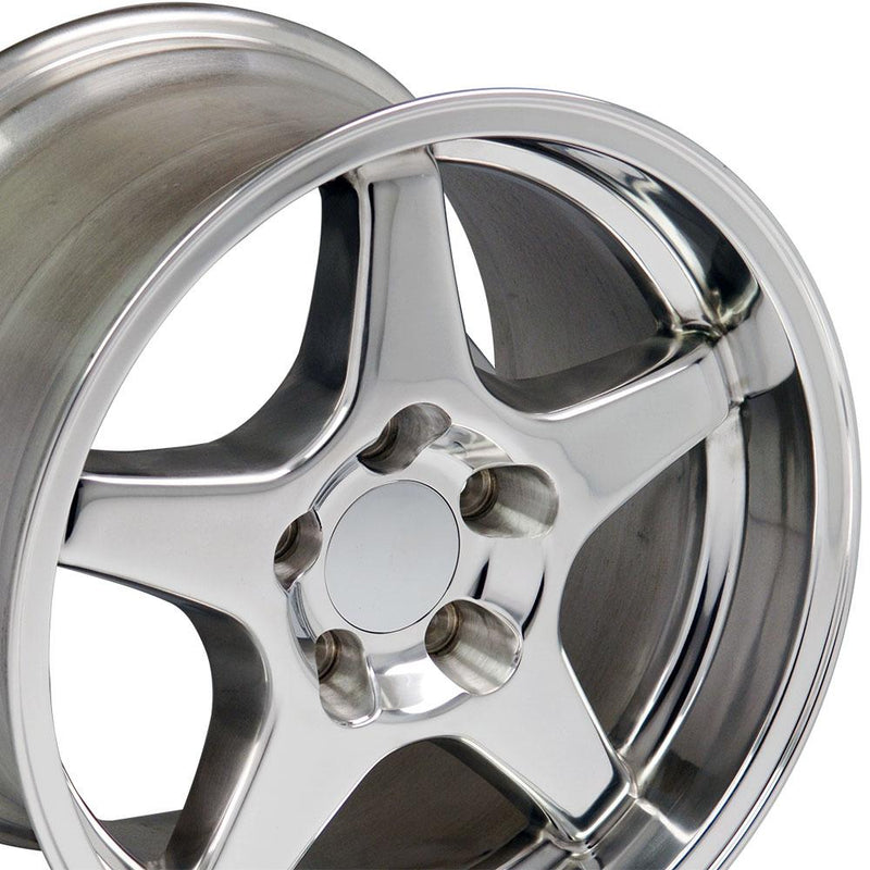 Wheel 17in Replica CV01 fits Chevrolet Corvette ZR1 17x11 Polished