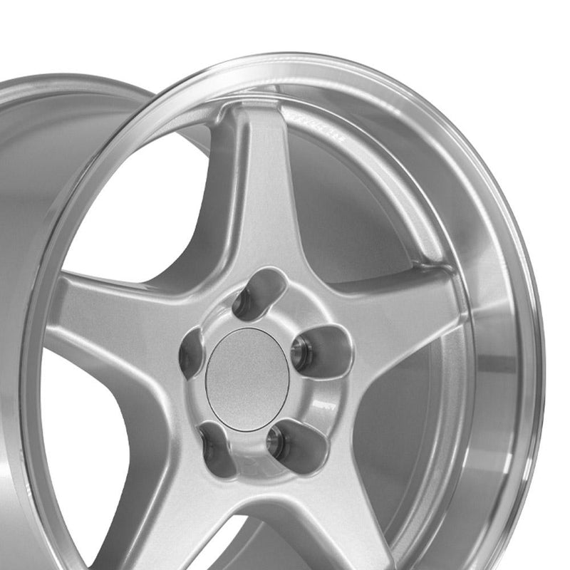 Wheel 17in Replica CV01 fits Chevrolet Corvette ZR1 17x11 Silver