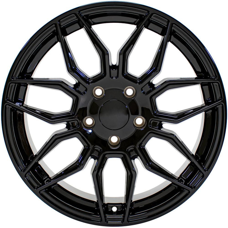 Wheel 18in Replica CV03C fits Chevrolet C7 Corvette 18x8.5 Gloss Black