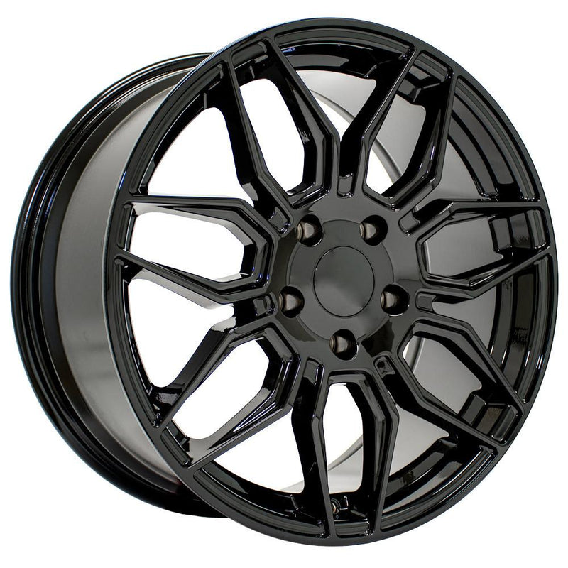 Wheel 18in Replica CV03C fits Chevrolet C7 Corvette 18x8.5 Gloss Black