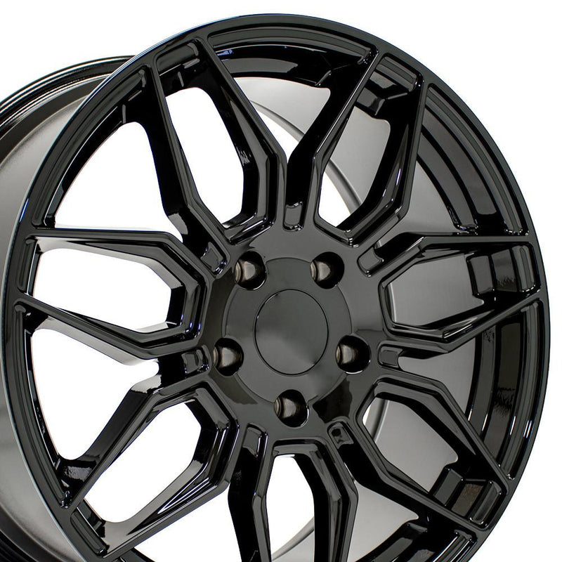 Wheel 18in Replica CV03C fits Chevrolet C7 Corvette 18x8.5 Gloss Black