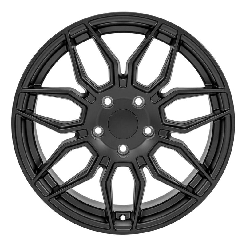 Wheel 18in Replica CV03C fits Chevrolet C7 Corvette 18x8.5 Satin Black