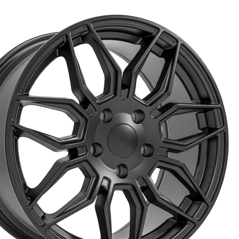 Wheel 18in Replica CV03C fits Chevrolet C7 Corvette 18x8.5 Satin Black