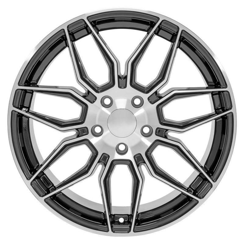 Wheel 19in Replica CV03C fits Chevrolet C7 Corvette 19x10 Gunmetal Machined