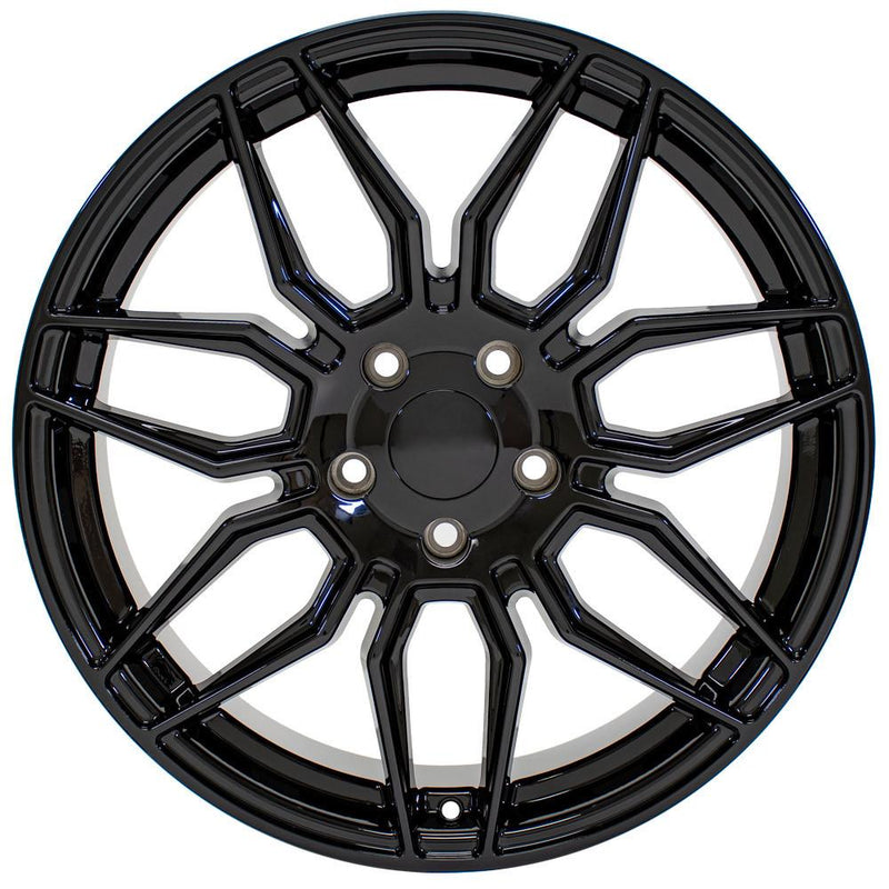 Wheel 19in Replica CV03D fits Chevrolet C8 Corvette 19x8.5 Gloss Black