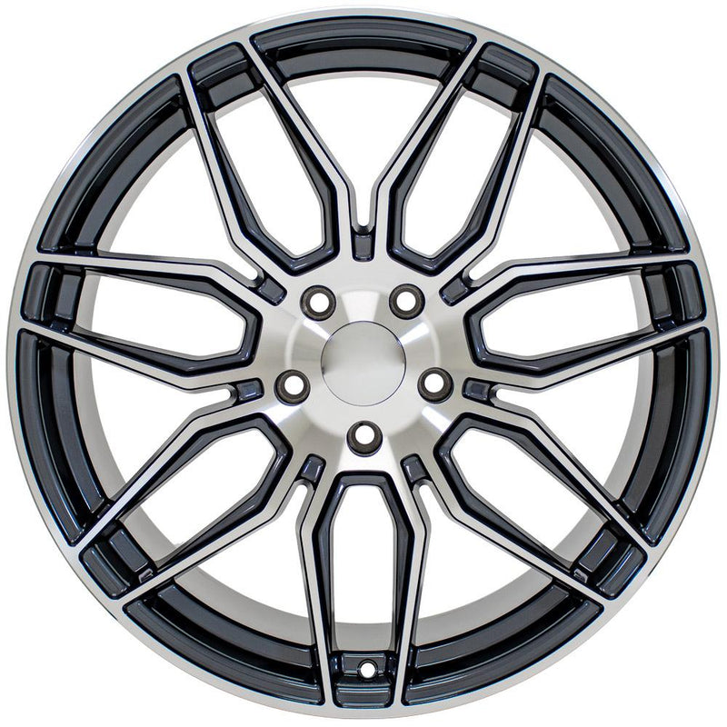 Wheel 20in Replica CV03D fits Chevrolet C8 Corvette 20x11 Gunmetal Machined