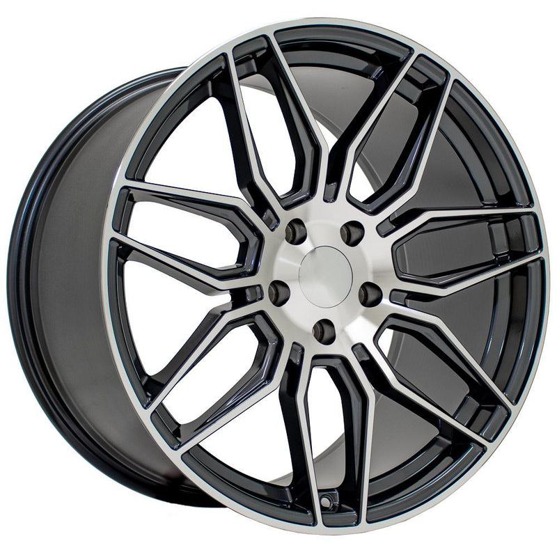 Wheel 20in Replica CV03D fits Chevrolet C8 Corvette 20x11 Gunmetal Machined