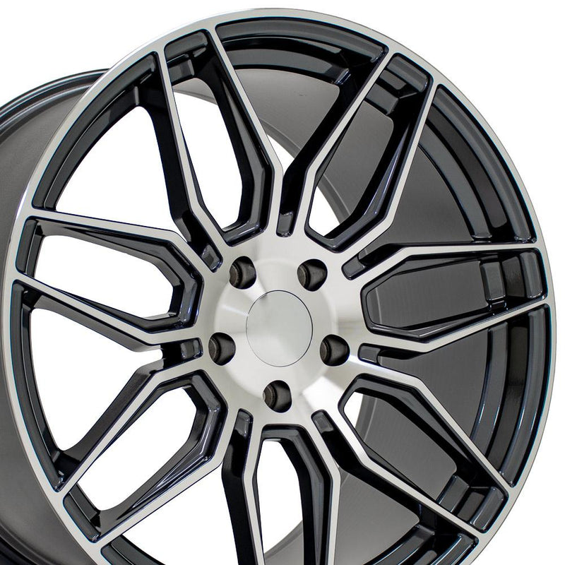 Wheel 20in Replica CV03D fits Chevrolet C8 Corvette 20x11 Gunmetal Machined