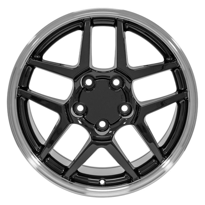 Wheel 17in Replica CV04 fits Chevrolet Corvette C5 Z06 17x9.5 Black