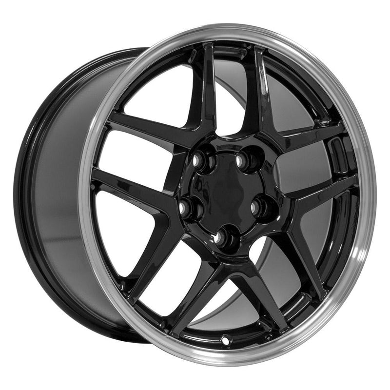 Wheel 17in Replica CV04 fits Chevrolet Corvette C5 Z06 17x9.5 Black