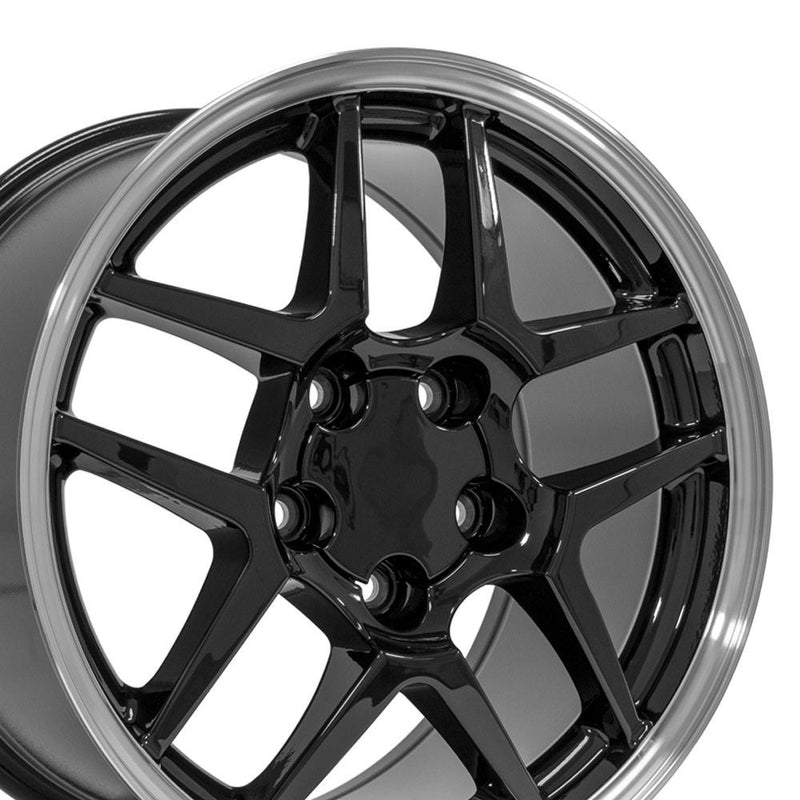 Wheel 17in Replica CV04 fits Chevrolet Corvette C5 Z06 17x9.5 Black