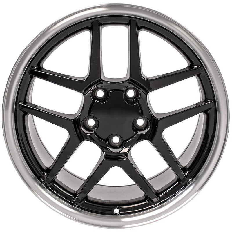 Wheel 18in Replica CV04 fits Chevrolet Corvette C5 Z06 18x10.5 Black