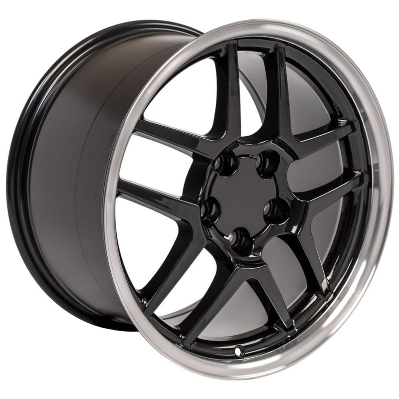 Wheel 18in Replica CV04 fits Chevrolet Corvette C5 Z06 18x10.5 Black