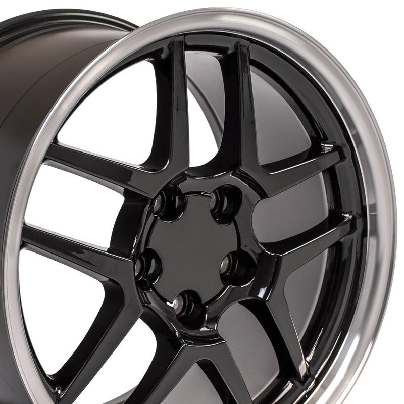 Wheel 18in Replica CV04 fits Chevrolet Corvette C5 Z06 18x10.5 Black