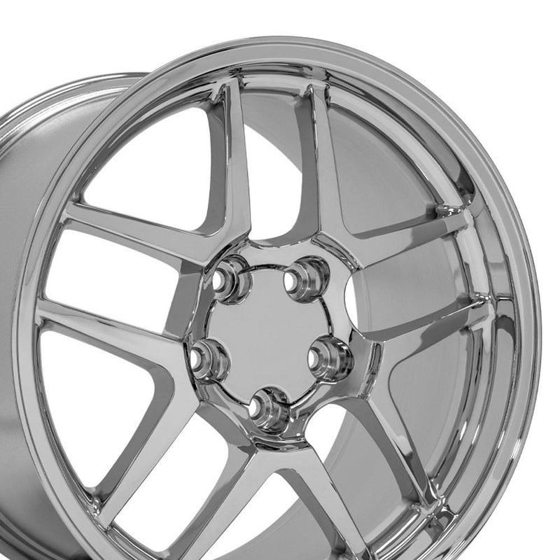 Wheel 18in Replica CV04 fits Chevrolet Corvette C5 Z06 18x10.5 Chrome