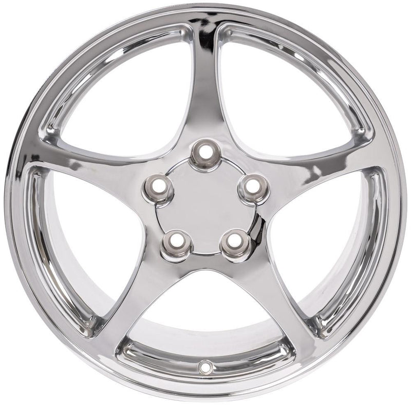 Wheel 17in Replica CV05 fits Chevrolet Corvette C5 17x8.5 Chrome