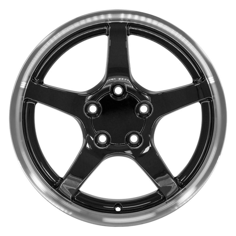 Wheel 17in Replica CV05 fits Chevrolet Corvette C5 17x9.5 Black
