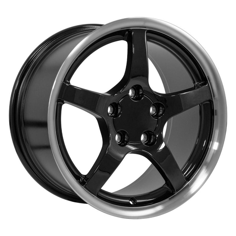 Wheel 17in Replica CV05 fits Chevrolet Corvette C5 17x9.5 Black