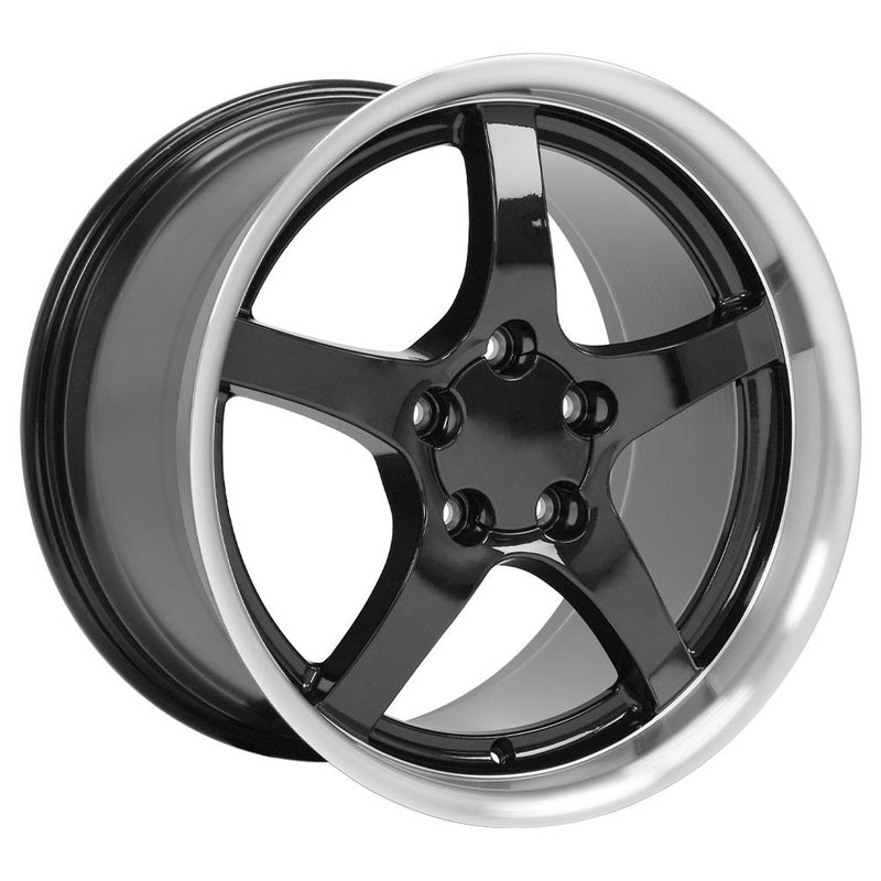 Wheel 18in Replica CV05 fits Chevrolet Corvette C5 18x10.5 Deep Dish Black