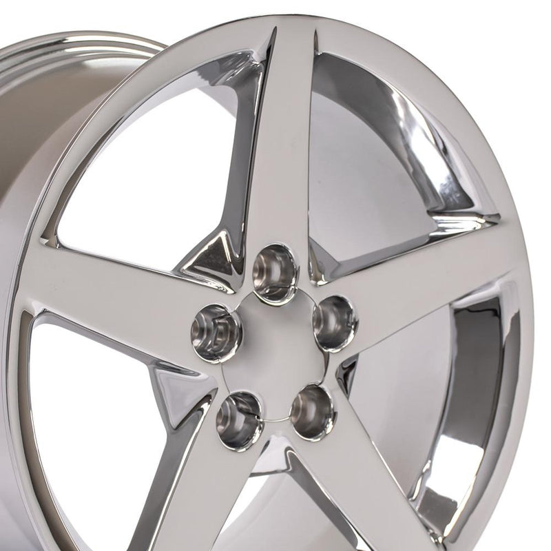 Wheel 19in Replica CV06 fits Chevrolet Corvette C6 19x10 Chrome