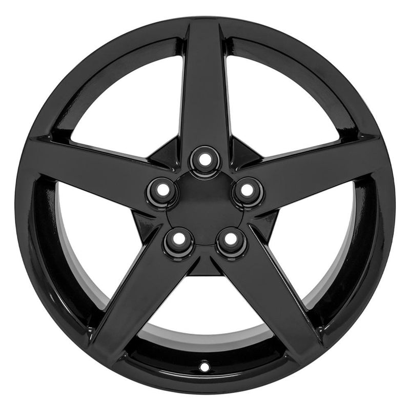 Wheel 18in Replica CV06 fits Chevrolet Corvette C6 18x9.5 Black