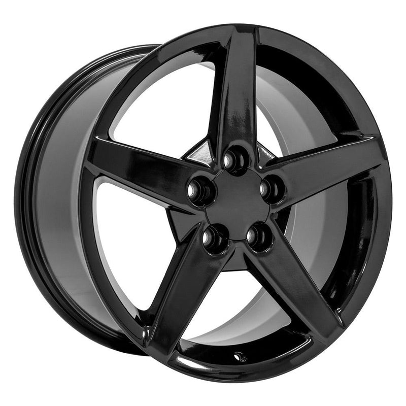 Wheel 18in Replica CV06 fits Chevrolet Corvette C6 18x9.5 Black