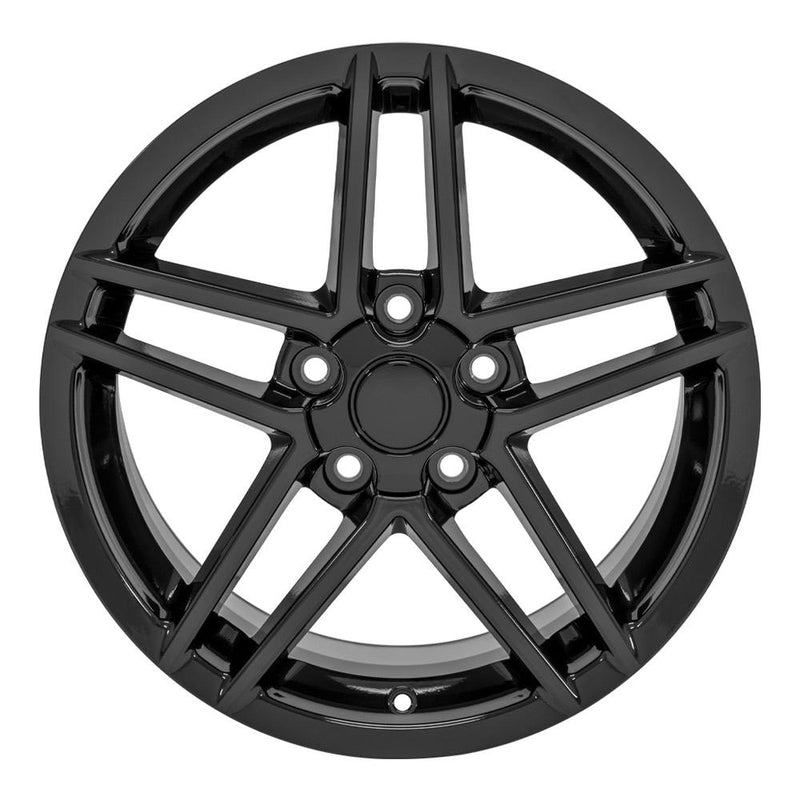 Wheel 17in Replica CV07A fits Chevrolet Corvette C6 Z06 17x9.5 Black