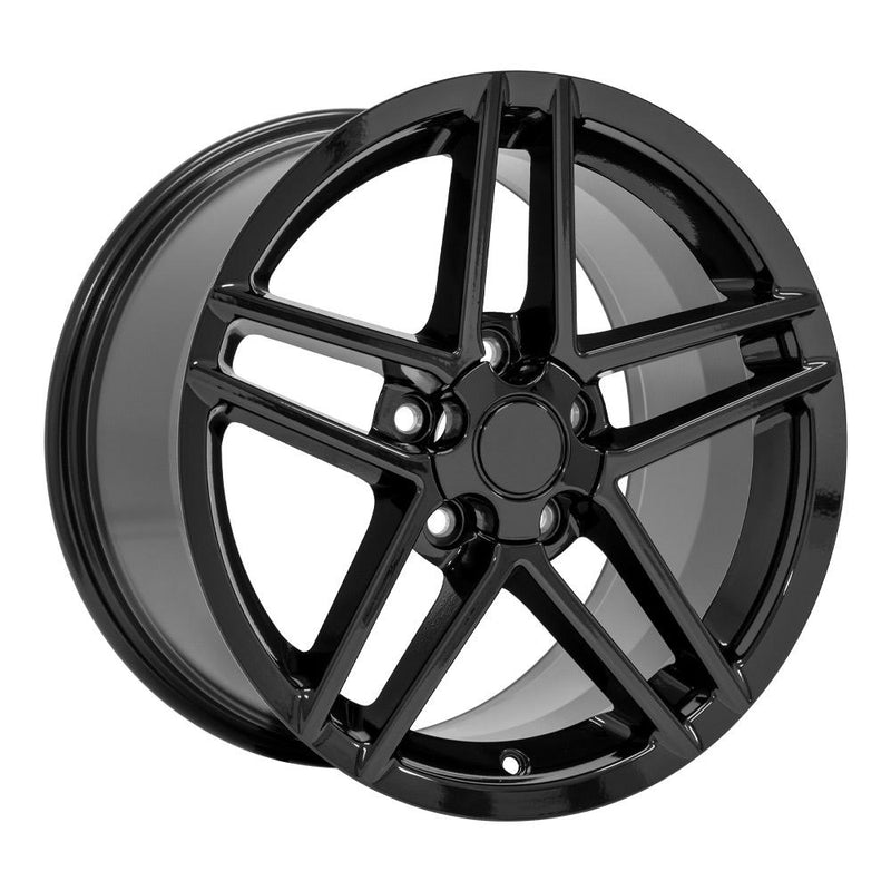 Wheel 17in Replica CV07A fits Chevrolet Corvette C6 Z06 17x9.5 Black