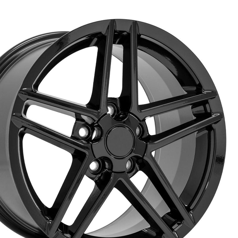 Wheel 17in Replica CV07A fits Chevrolet Corvette C6 Z06 17x9.5 Black