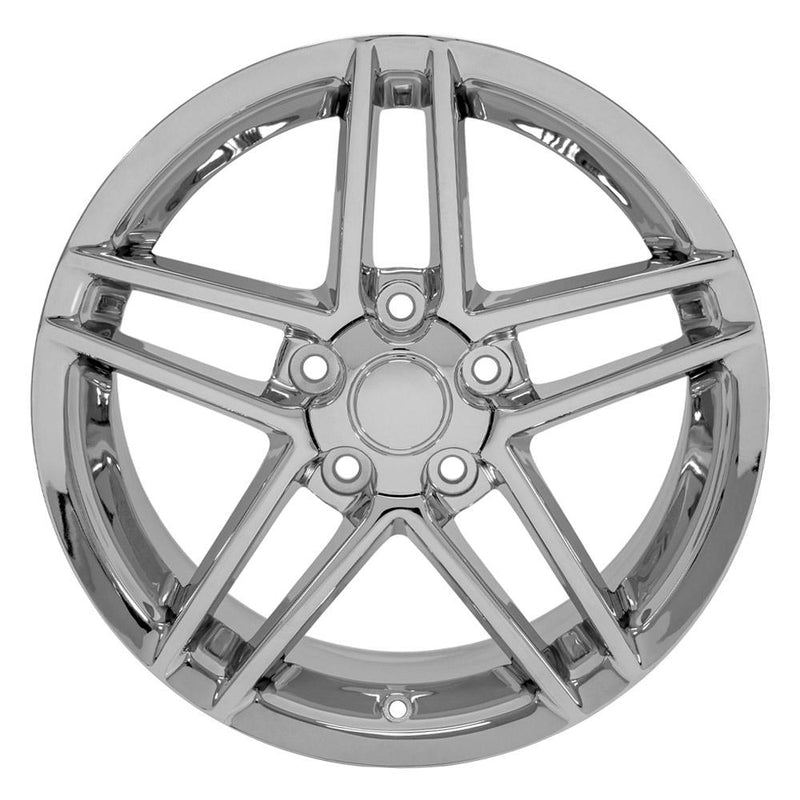 Wheel 17in Replica CV07A fits Chevrolet Corvette C6 Z06 17x9.5 Chrome