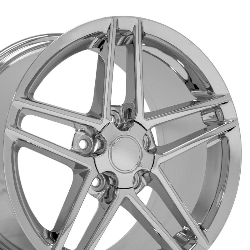 Wheel 17in Replica CV07A fits Chevrolet Corvette C6 Z06 17x9.5 Chrome