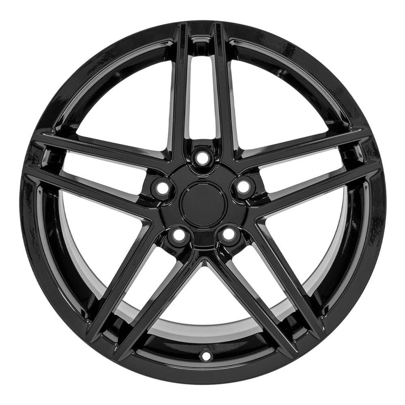 Wheel 18in Replica CV07A fits Chevrolet Corvette C6 Z06 18x9.5 Black