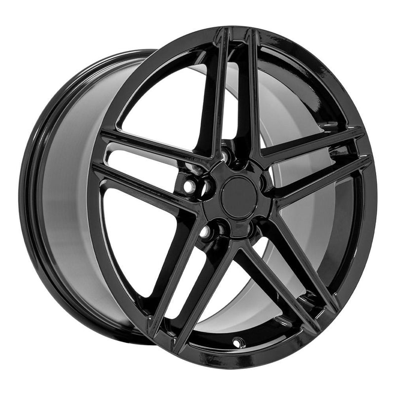 Wheel 18in Replica CV07A fits Chevrolet Corvette C6 Z06 18x9.5 Black