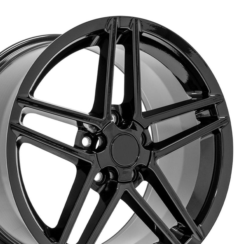 Wheel 18in Replica CV07A fits Chevrolet Corvette C6 Z06 18x9.5 Black