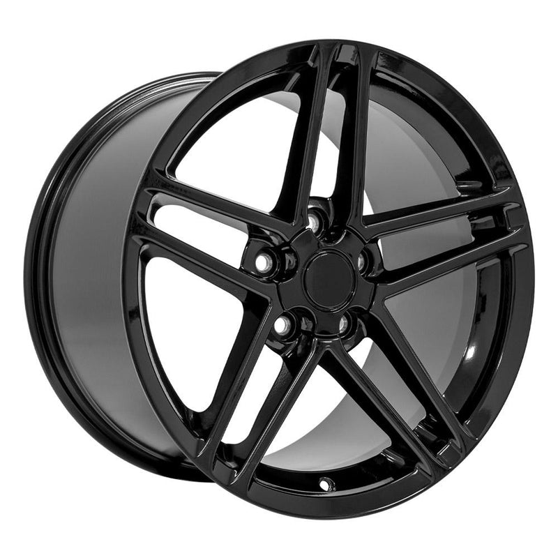 Wheel 18in Replica CV07A fits Chevrolet Corvette C6 Z06 18x10.5 Black