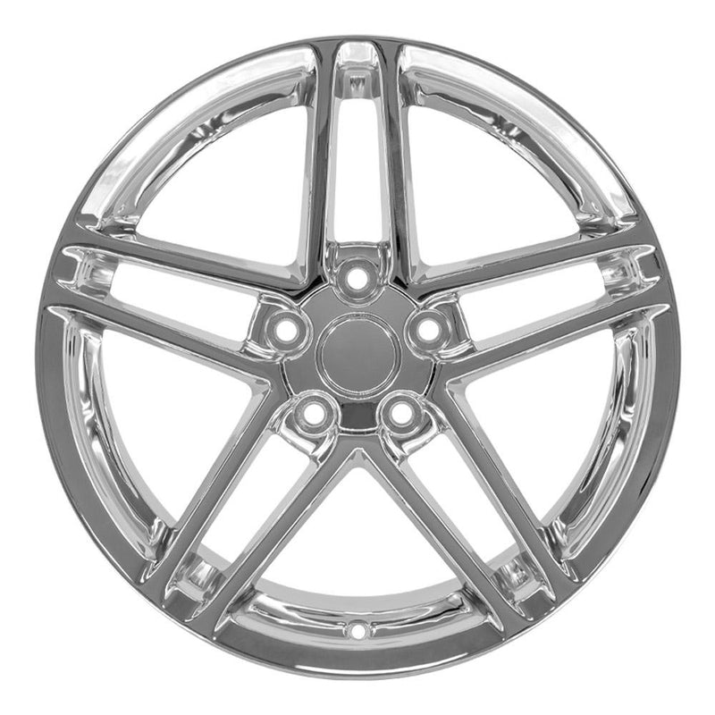 Wheel 18in Replica CV07A fits Chevrolet Corvette C6 Z06 18x10.5 Chrome