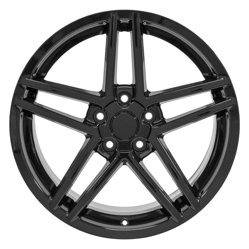 Wheel 19in Replica CV07B fits Chevrolet Corvette C6 Z06 19x10 Black