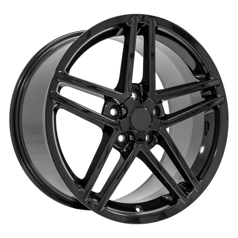 Wheel 19in Replica CV07B fits Chevrolet Corvette C6 Z06 19x10 Black