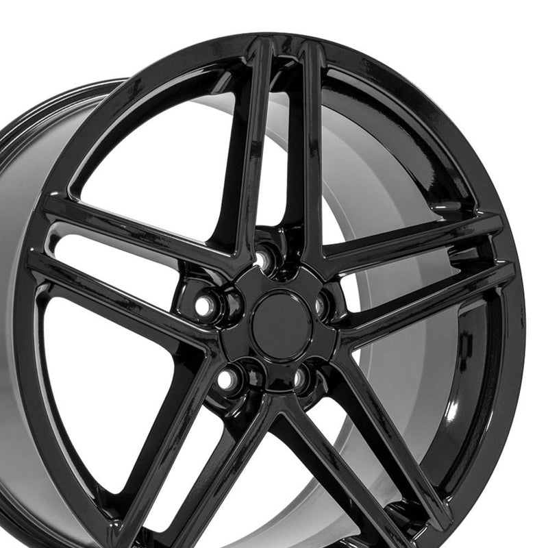 Wheel 19in Replica CV07B fits Chevrolet Corvette C6 Z06 19x10 Black