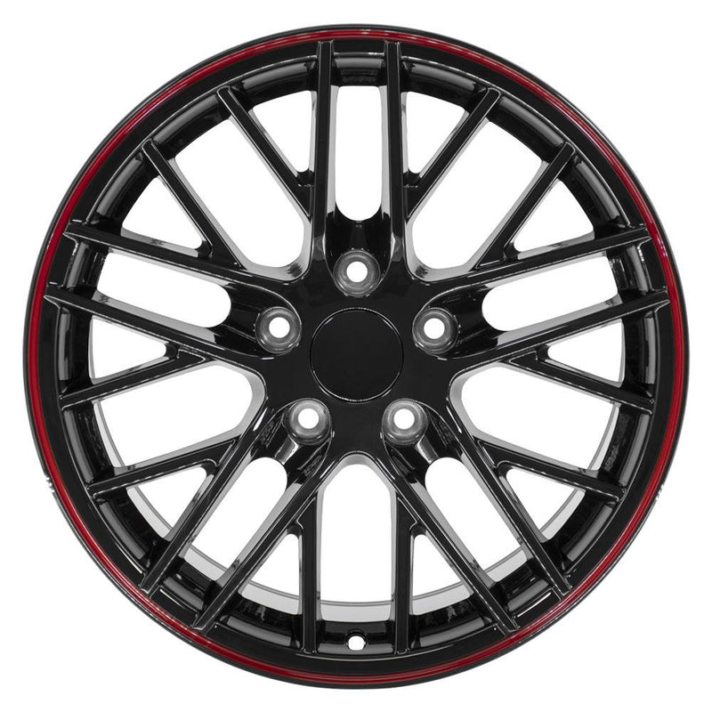 Wheel 17in Replica CV08A fits Chevrolet Corvette C6 ZR1 17x9.5 Redline